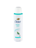 A white 150 ml can of North Point Dove Anti-Perspirant Deodorant 48h Spray, pack of 6, with a white cap, blue accents, and green leaf image. Label promotes “48-hour odor protection” and “long lasting fragrance.”.