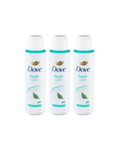 Six North Point Dove Anti-Perspirant Deodorant 48h Spray 150 ml cans, white with green leaf designs and teal accents, are arranged upright side by side on a white background, providing long-lasting 48-hour odor protection.