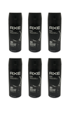 Six black cans of Axe Deodorant 150ml by North Point are displayed in two rows of three against a white background.