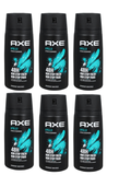 Six North Point Axe Deodorant 150ml cans with blue graphics and "48H Non Stop Fresh" text are arranged in two rows on a white background.