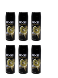 Six bottles of North Point Axe Deodorant 150ml are arranged in two rows against a white background. Each black bottle displays gold and white swirl designs with text emphasizing 48-hour freshness.