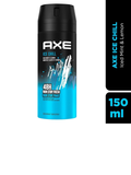 A 150ml can of North Point Axe Deodorant features a blue and black design, offering 48H Non Stop Freshness with an Iced Mint & Lemon scent.