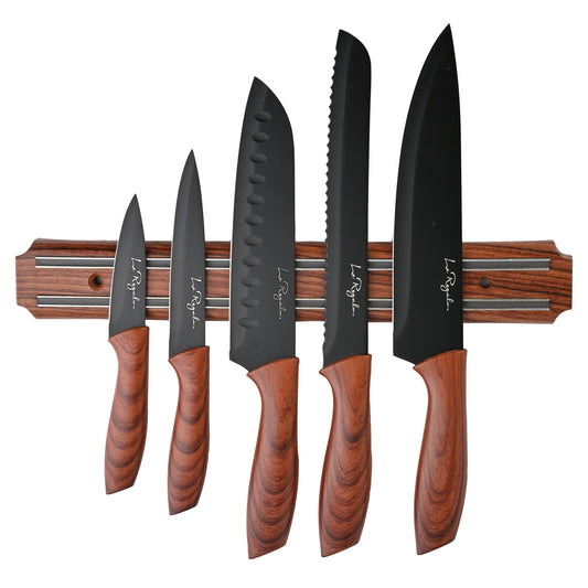 Le Regalo® 5 Piece Knife Set with Magnetic Holder