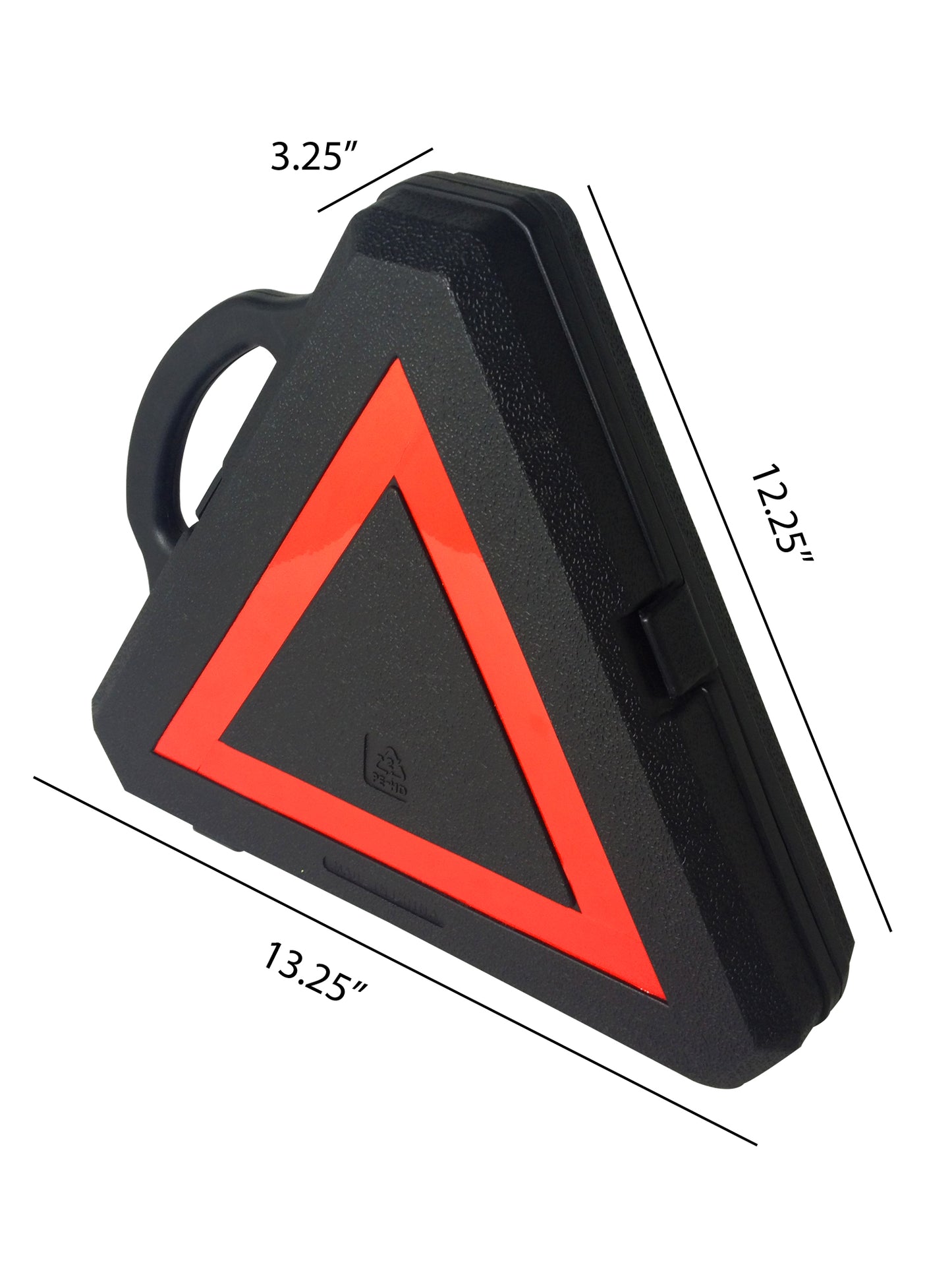 American Builder® black and red carrying case displaying on a white background, featuring measurements indicating a 13.25-inch length, 12.25-inch height, and 3.25-inch width.