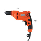 The American Builder Electric Drill by American Builder, shown in profile with a 9-inch length and 7.25-inch height and corded handle, is perfect for any home improvement project.