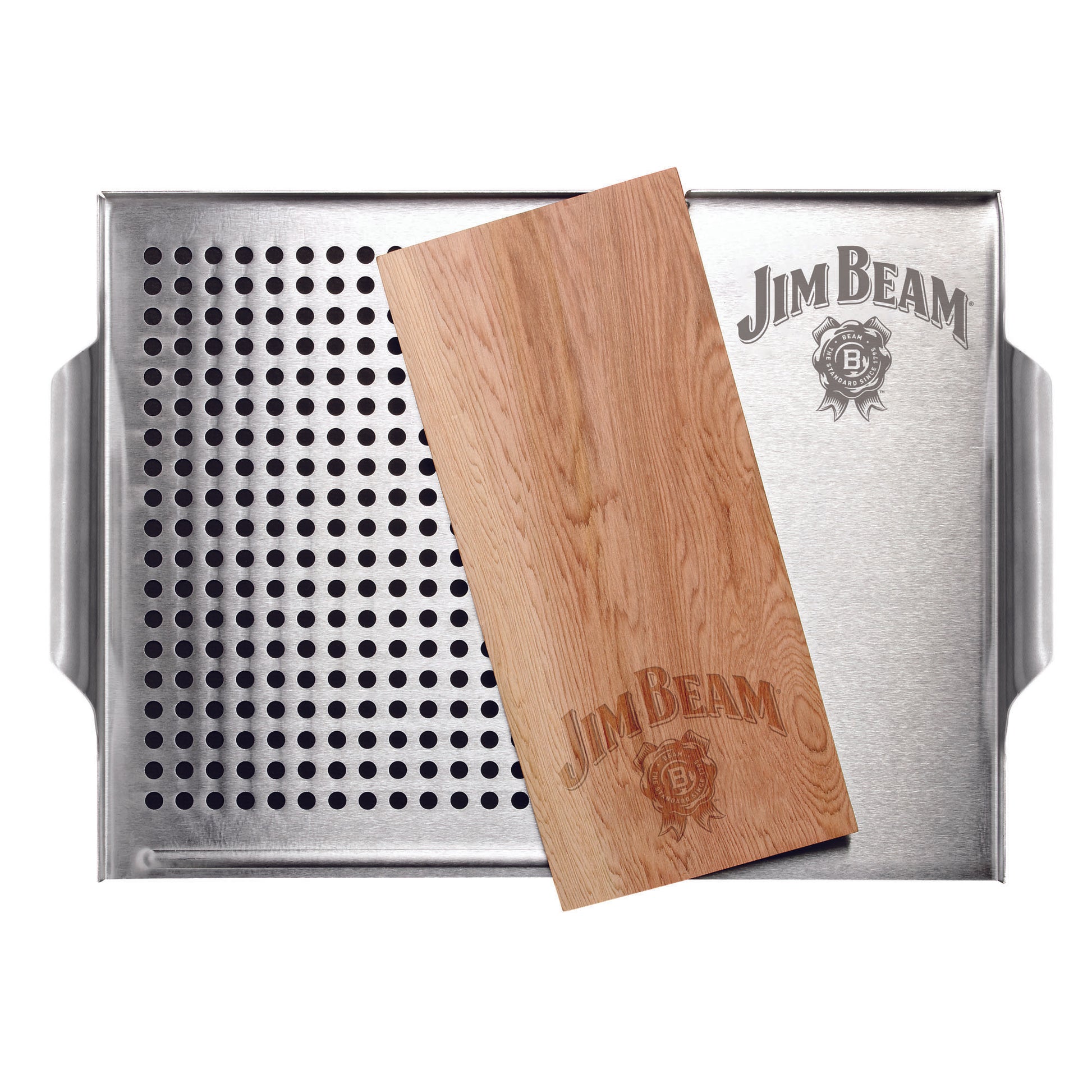 Jim Beam® 2 Piece Grill Topper Set displaying on a white background.