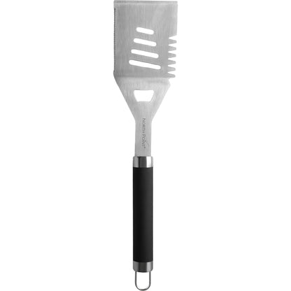 North Point® stainless steel 5-in-1 Spatula with a black handle