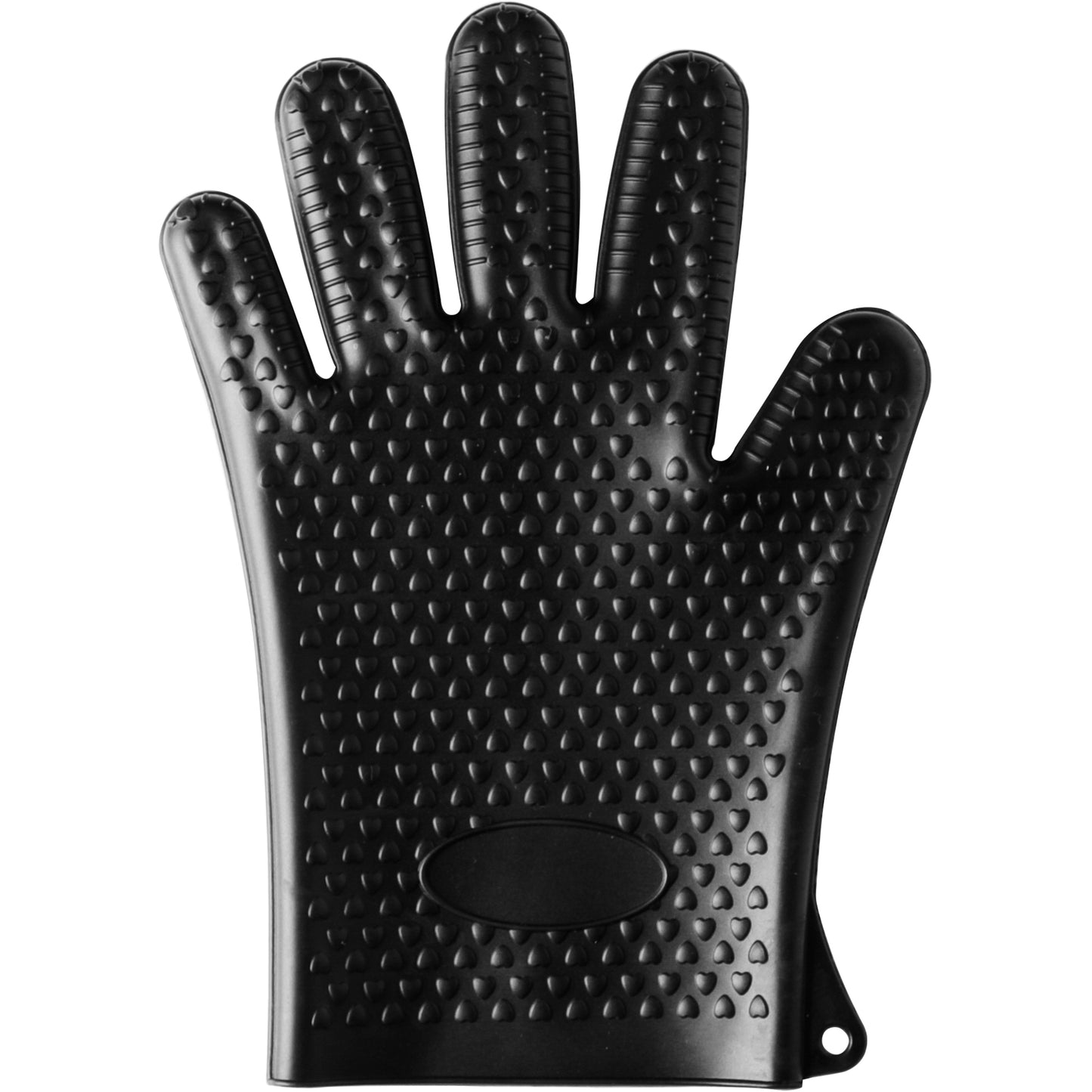 North Point® heat-resistant silicone mitt in a black color.